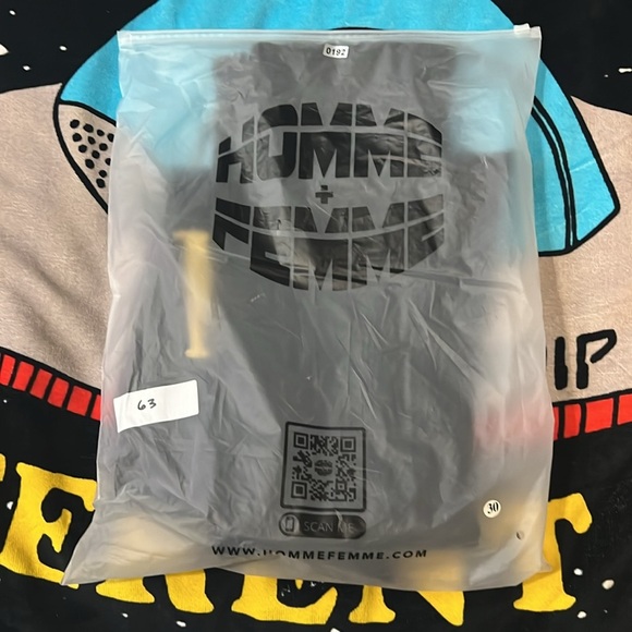 Homme Femme Letterman Denim Black With Yellow Letters - Picture 10 of 10